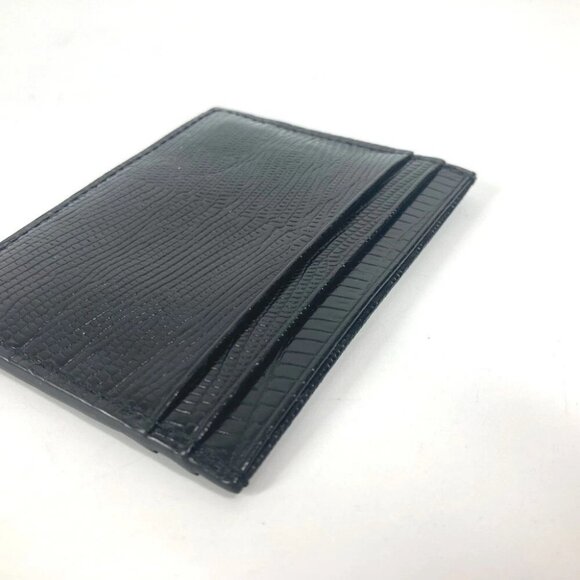 Christian Louboutin 3225316 M KIOS logo Pass Case Card Case Leather Black Unused - Picture 8 of 14